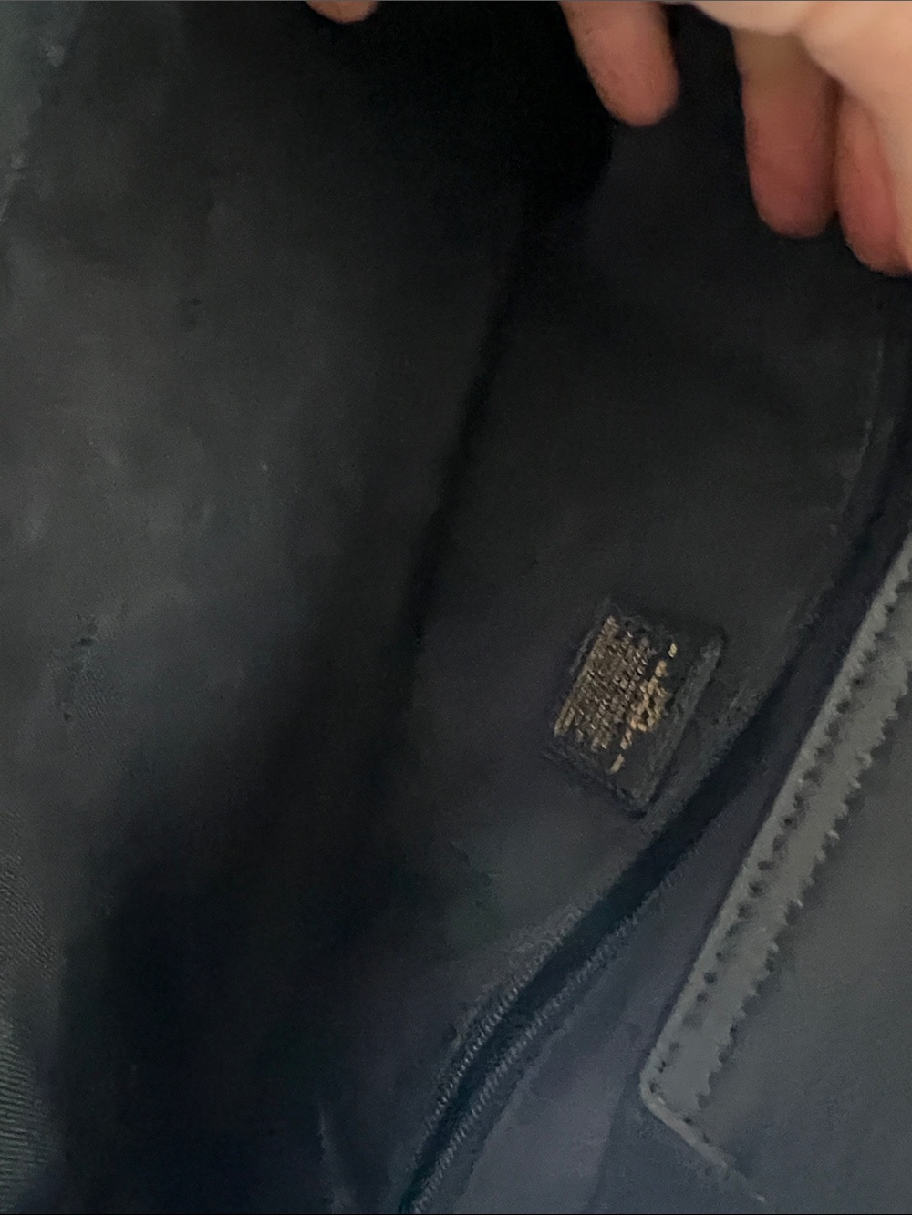Coach Taupe and Olive Satchel with Black Handles - Picture 9 of 9